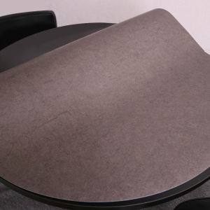 ผ้าปูโต๊ะกลมโต๊ะน้ำชาสีพื้นนิยมในโลกออนไลน์ INS แผ่นปูโต๊ะอาหารทรงกลมกันน้ำกันน้ำมันกันร้อนไม่ต้องซัก PVC กระจกนิ่มเรียบง่าย