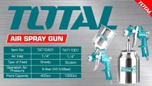 [ TOTAL ] TAT10402 AIR SPRAY GUN (400CC)