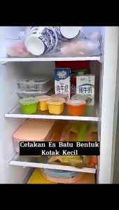 Kotak Mini Cetakan Es Batu Puding Jelly Dengan Tutup