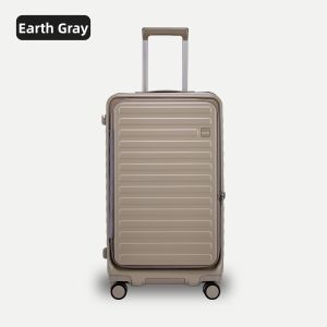 MARRLVE | Front Opening Large Capacity Durable Pull-rod Aluminum Frame Luggage