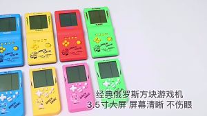 Kids Electronic Tetris Brick Game Handheld Game Machine LCD Educational Toys Classic Game Kid Pleasure Games Player