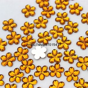 Acrylic Flat Bottom Drill Mobile Phone Accessories Handmade Plum Blossom Flower DIY Parts Craft Materials Headwear Jewelry