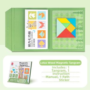 deli | Magnetic Tangram Set Educational Toy for First Grader