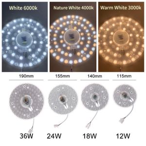 LED Magnetic Ceiling Light Source LED Module Light Panel Ceiling Lamp Source 12W 18W 24W 36W 48W 72W Triple Colour