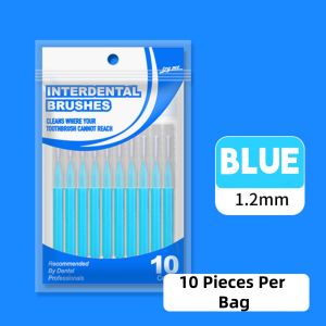 0.6-1.2mm Interdental Brushes Healthcare Type Push-Pull Design Effective in Removing Food Residue and Dental Plaque