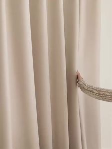 1pc 100% Blackout Curtain with Black Backing Multi-Color Thermal Insulated Rod Pocket Drapes for Bedroom Living Room Home Decor