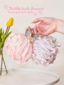 Seersucker Loofah Mesh Sponge Womens Extra Large Bath Sparkling Handy Gadget Bathroom New Arrival Bathroom High-End