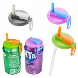 【Yohei】COD หลอดซิลิโคนฝากระป๋องโซดา ฝากระป๋องโค้ก ฝากระป๋องโซดา ฝากระป๋องหลอดสามารถใช้ซ้ําได้