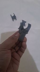 Klem Clip Clamp single & Double pipa PVC ukuran 1/2" 3/4" & 1 Inch atau ID 22  26 & 32 mm