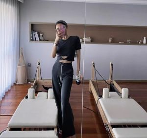 High Waist Rope Drawn Drapey Wide Leg Trousers