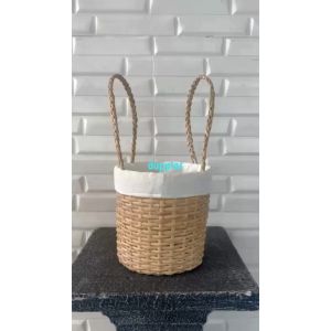 Keranjang Anyaman Serut Serbaguna Keranjang Hampers Aesthetic