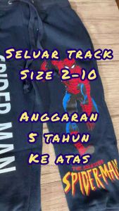 SELUAR TRACK BUDAK SIZE TAG 2-10 BOYS TRACK BOTTOM SELUAR JOGGERS BUDAK KIDS SPROT PANTS GIRLS TRACK BOTTOMS SELUAR BUDAK