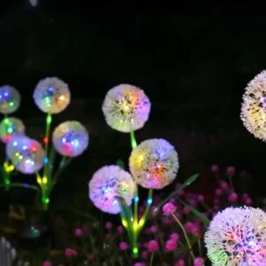 Solar-Powered Dandelion LED Garden Light Festive Outdoor Lighting Decor