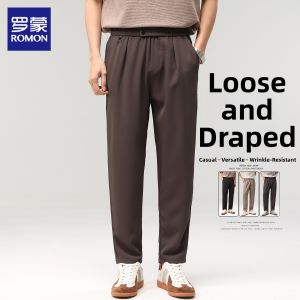 ROMON | Summer Thin Business Casual Trouser 9/10 Length Trousers