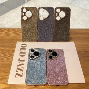 Premium Plating Aurora Water Ripple Hard Phone Case For Samsung S23 Plus S24 Plus S25 Plus S23 S24 S25 Ultra S23fe S24fe S25 Edge Casing Shockproof