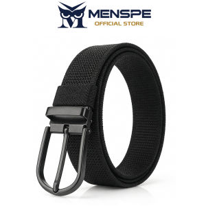MENSPE Alloy Needle Fastening Nylon Belt Mens Sporty Casual All-purpose Belt Durable and Wear-Resistant Belt