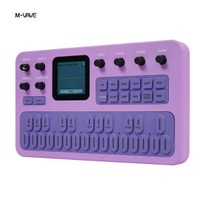 M-VAVE | Bàn Đạp Hiệu Ứng M-Vave FM-1 Bộ Tổng Hợp Bluetooth Màu Tím Với Pin 12 Giờ Loa 6 Bộ Điều Khiển 32 Thuật Toán 128 Cài Đặt Sẵn Tích Hợp