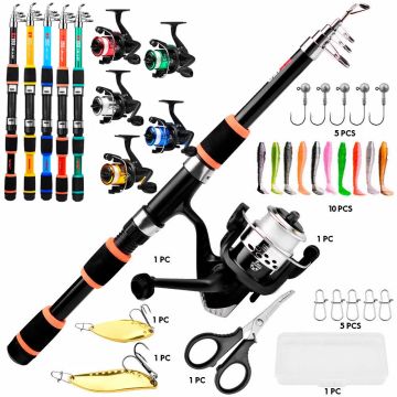 7ft ultralight spinning rod and reel combo Green Series Ultra-Light The 2 piece Fortis souvenirs Size:7'10