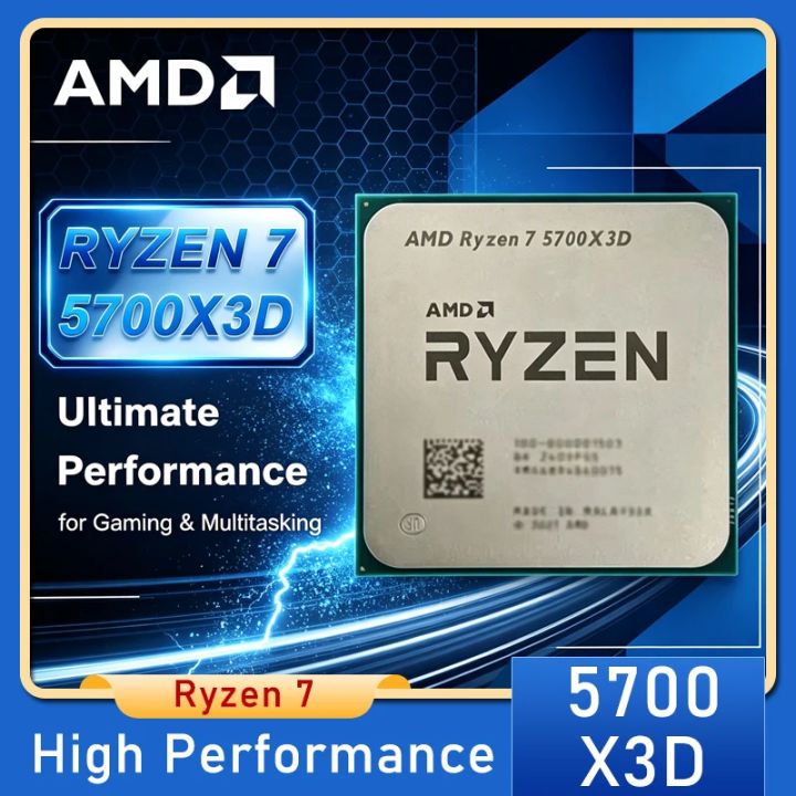 AMD | AMD Ryzen 7 5700X3D Bulk CPU for X570 B550 8-Cores 16