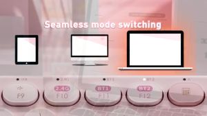 Bàn phím không dây Baseus K01A Wireless Tri-Mode Keyboard cho Laptop Macbook iPad B00955503413-00