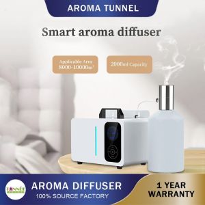 AROMA TUNNEL 2000ML 37000Sqft Column Aroma Diffuser Home Hotel Room Air Freshener Aromatherapy Machine
