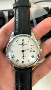 Frederique Constant Men Wrist Watch Quartz Calendar Classic Leather Strap CONT