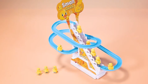 Duck Climbing Stairs Track Toy Musical Education Toy Dyanamic Music and Light Mainan Budak Viral 小鸭爬楼梯玩具