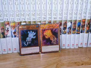 [YCDcardgame] Thẻ bài Yugioh chính hãng Set 2 Lá Ice Hand và Fire hand – Platinum Secret Rare