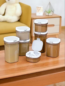 800/1300/800ML Food Grade Baby Milk Storage Portable Milk Powder Container Airtight Box with Spoon