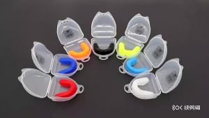 Food-Grade Silicone Mouthguard Set for MMA Boxing – Soft Teeth Protector Adults Muay Thai Training with Case
