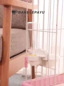 Botol Dispenser Tempat Minum Kandang Hewan Kucing Anjing Peliharaan Water Bowl Hanging Drinking Bottle