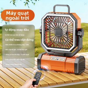 MOVSK | Quạt Cắm Trại Di Động Quay Quét Im Lặng