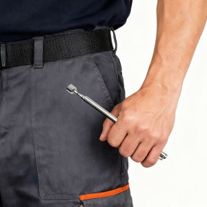 【2026 New】Magnetic Retractable Pickup Tool 1.5LB 25.4" Strong Magnet Pen Clip for Screws Nuts Bolts Car Home Repair