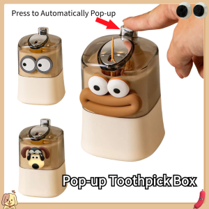 Automatic Pop-up Toothpick Box Dining Room Press-type Toothpick Holder Table Decoration Creative Toothpick Storage Box