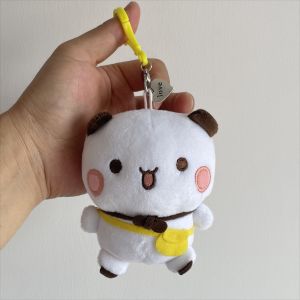 Cute Bubu Dudu Plush Toy Stuffed Plush Panda Keychain Kawaii Fluffy Brown Bear Toy Doll Soft Bag Pendant Couple Birthday Gifts