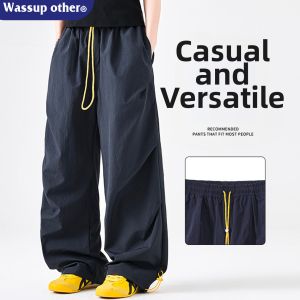 Outdoor Summer Casual Ice Silk Loose Paratrooper Trousers