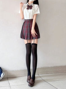 Velvet Long Tube Socks Women over Knee Sweet Halter Thin Black Silk High Tube Socks Summer Style Beauty Leg Shaping Pure Color