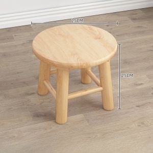 Solid Wood Small Stool Slipper Stool Home Use Low Table Fishing Stool Ready-to-use Dance Stool Simple Modern Style Universal