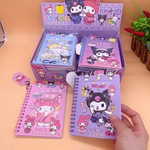 BUKU STIKER SANRIO | BUKU STIKER LOTSO | BINDER BOOK STIKER SANRIO LOTSO | BINDER DIARY | KUROMI | CINAMORROL | MELODY | LOTSO