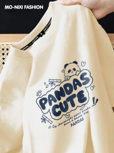 Loose Cotton Short Sleeve T-Shirt Women Summer Printed Street Style Base Layer Top Couple Matching Half Sleeve Trendy Design