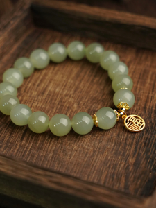 Natural Turquoise Bracelet for Women Vintage Chinese Style Fashionable Versatile Design Lightweight Luxury Hand Chain