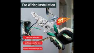 Electrician Wire Crimper and Pliers Multi-Function Cable Cutting Terminal Crimping Tool for Electrical Wiring Home Repairs DIY