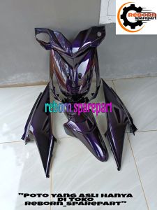 Cover ful body halus Honda beat karbu hitam lembayung ungu cat costum 2010-2012