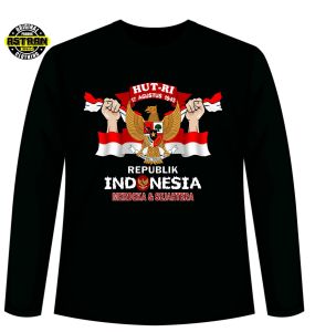 Kaos Kemerdekaan Anak Lengan Panjang/Dirgahayu Garuda/Usia 1-14Tahun/Catton Combed 30s