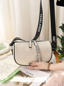 BAORUIFU | Wide Strap Casual Crossbody 2026 New Soft Leather Elegant versatile Handbag