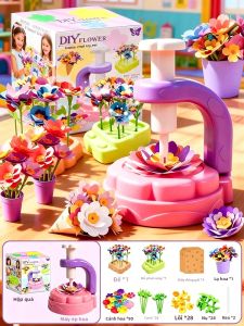 Bộ Đồ Chơi Làm Hoa Tự Làm Dành Cho Bé Gái Với Nhạc Và Đèn Đồ Chơi Máy Móc Sáng Tạo Bộ Đồ Chơi Nghệ Thuật Làm Vườn Cho Trẻ Em Quà Sinh Nhật Cho Bé Từ 3-12 Tuổi