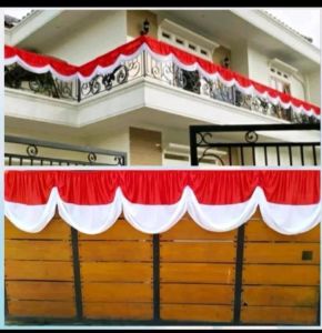 BENDERA BEKROUND KARET ABUTAI 10 GELOMBANG 8 METER