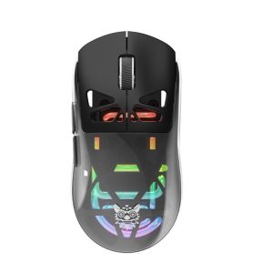 ONIKUMA | ONIKUMA CW930 Transparent Wireless Gaming Mouse Tri Mode Bluetooth 2.4G USB Wired PAW3212 RGB Rechargeable Optical Sensor Gamer