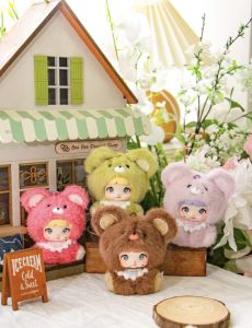 ตัวตุ๊กตาผ้ากำมะหยี่รูปหน้าไวนิลกล่องทึบของเล่นตุ๊กตาของเล่นของขวัญวันเกิดตกแต่งสำหรับเด็กทารก Nommi V4 Nommi