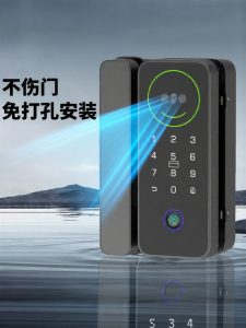 elinksmart | Fingerprint Recognition Facial Recognition Password Smart Lock for Glass Doors